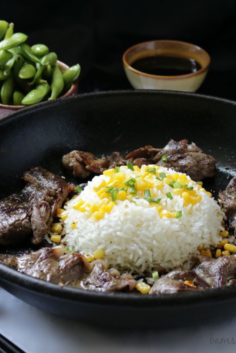 Sizzling & Rice Dish